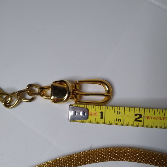 Metal Mesh Thin Fashion Belt Adjustable 30 To 36 Inches - Picture 15 of 16